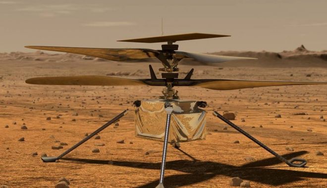 Microelicopterul Ingenuity trimis pentru a zbura în atmosfera planetei Marte, a fost testat cu succes - 1-1597757572.jpg
