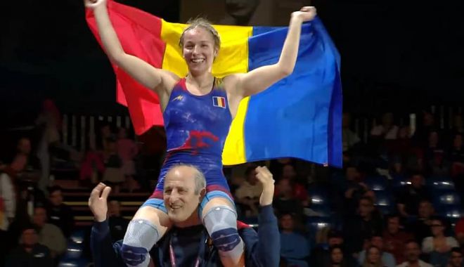 Luptătoarea Andreea Beatrice Ana, medaliată cu aur la Campionatele Europene de seniori