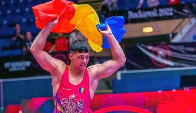 Lupte / Gabriel Eduardo Stan, medaliat cu aur la Europenele de juniori de la Bucureşti