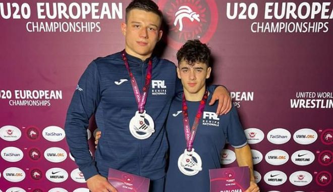 Lupte / Medalii de argint pentru Denis Mihai şi Patrik Gordan, la Europenele Under-20 de la Roma - 1-1656486454.jpg
