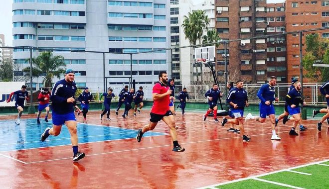 Rugby / 28 de "stejari" pentru turneul pe care România îl face în Uruguay. Primul antrenament, pe ploaie!