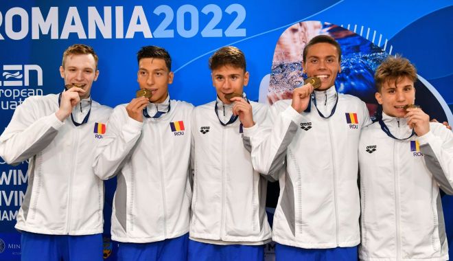 Nataţie, Europenele de juniori / România, pe locul trei în clasamentul final pe medalii