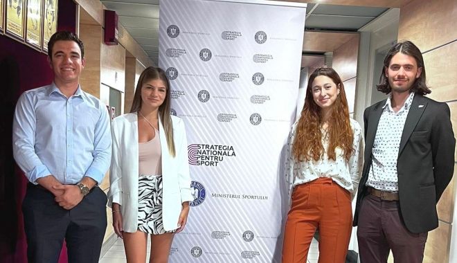 Ministerul Sportului / Patru tineri, două luni de practică instituţională. „Entuziasmul lor este «contagios»!”