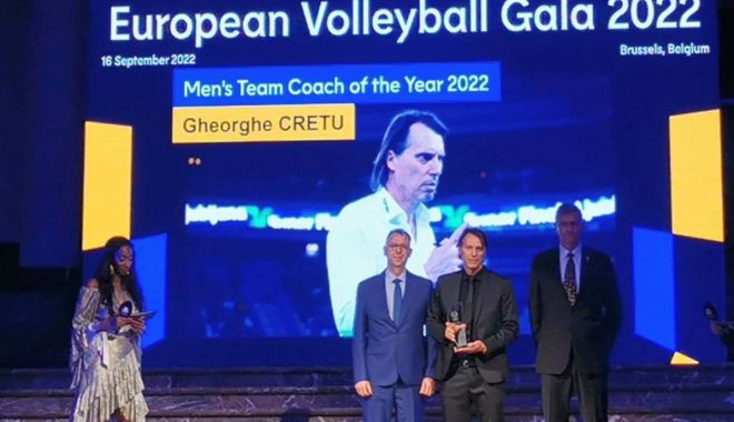 Gianni Creţu, antrenorul anului 2022 în voleiul masculin european