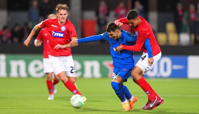 Fotbal / FCSB - Silkeborg, în Conference League. Dică: „Rar am văzut o aşa echipă agresivă” - 1-1665574061.jpg