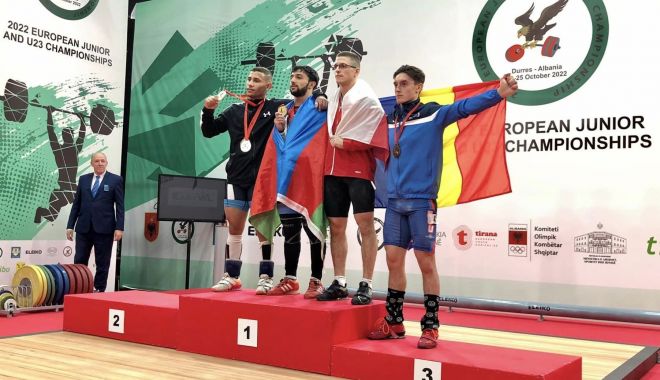 Haltere / Românul Victor Anici, medaliat cu bronz la Europenele de juniori şi tineret U23 de la Durres