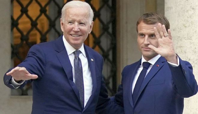 Preşedinţii Biden şi Macron au discutat despre principalele subiecte de politică externă - 1-1678267229.jpg