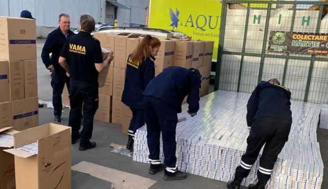 Captură de proporţii! 4.000.000 țigarete de contrabandă descoperite de inspectorii vamali - 1-1679820894.jpg
