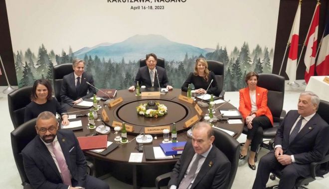 Miniştrii de externe din G7 îşi subliniază unitatea în faţa tensiunilor cu Rusia şi China - 1-1681804935.jpg