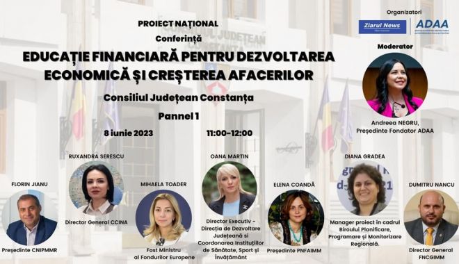 Ruxandra Serescu, prezentă la evenimentul „Educație Financiară pentru Dezvoltarea Economică și Creșterea Afacerilor”