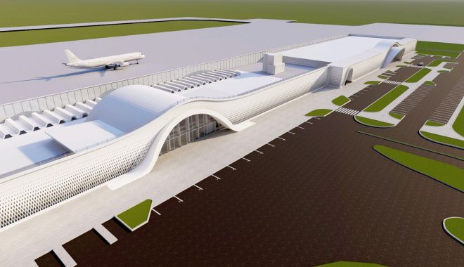 Noul terminal de pasageri al Aeroportului Internaţional Mihail Kogălniceanu, o 