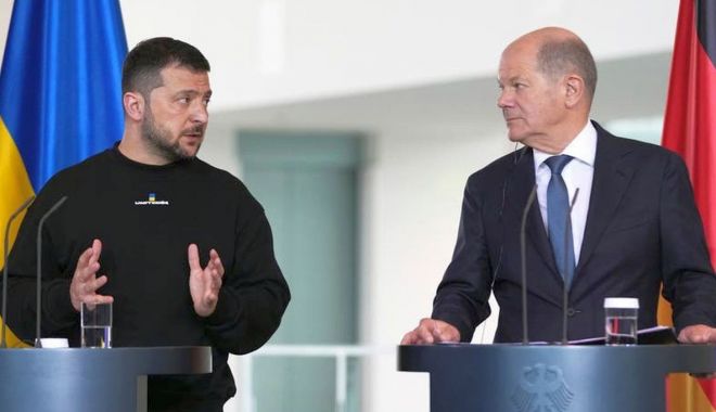 Olaf Scholz şi Volodimir Zelenski cer prelungirea acordului privind cerealele ucrainene - 1-1688459317.jpg