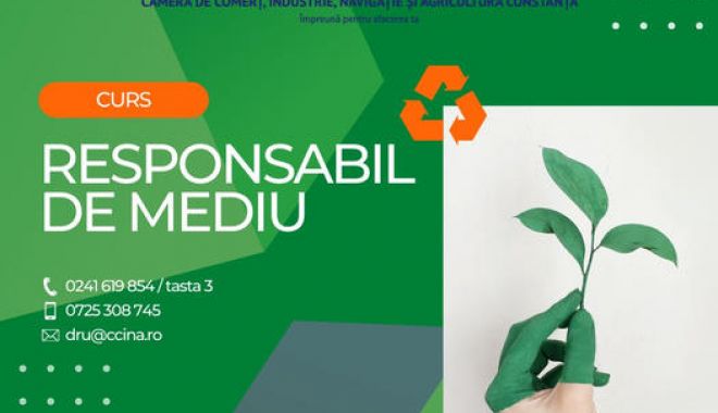 Curs destinat responsabililor de mediu, toamna aceasta, la CCINA Constanţa