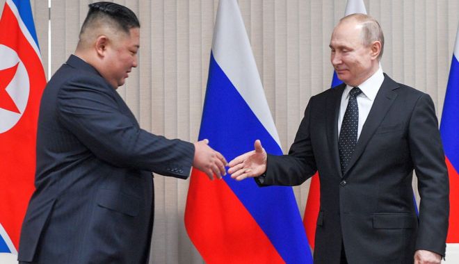 Kremlin: Vladimir Putin pledează pentru consolidarea cooperării cu Coreea de Nord în toate direcţiile - 1-1694334464.jpg