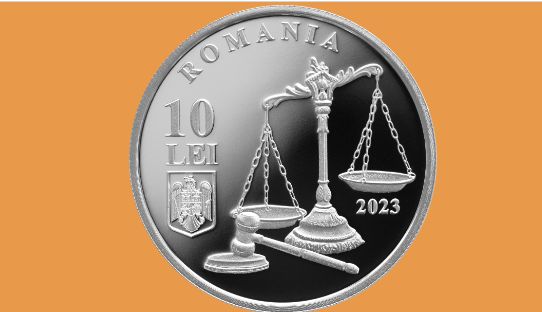 BNR: Monedă din argint, cu tema 70 de ani de la înfiinţarea Curţii de Arbitraj Comercial Internaţional
