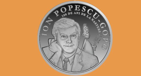 BNR: Luni, se lansează o monedă din argint cu tema 100 de ani de la naşterea lui Ion Popescu-Gopo - 1-1697361354.jpg