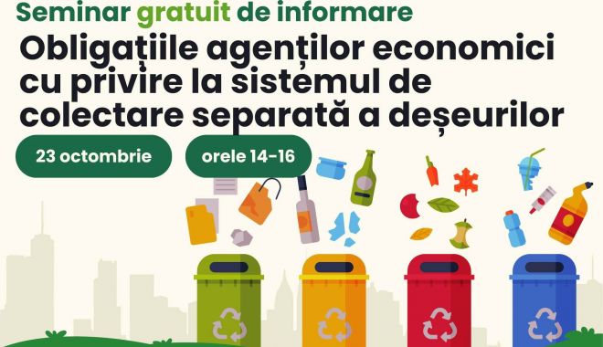 „Obligaţiile agenţilor economici cu privire la sistemul de colectare separată a deşeurilor” - 1-1697966389.jpg