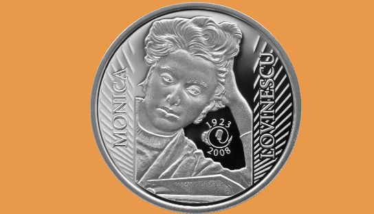 BNR: Monedă din argint cu tema 100 de ani de la naşterea Monicăi Lovinescu, lansată în circuitul numismatic
