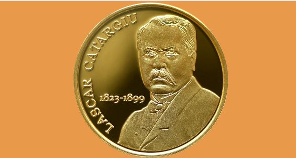 BNR lansează o monedă aniversară: 200 de ani de la naşterea lui Lascăr Catargiu
