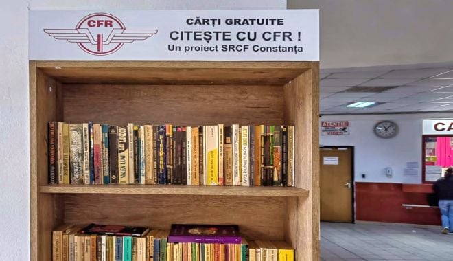 „Biblioteca din Gară”, un proiect iniţiat de SRCF Constanţa pentru cei care aşteaptă în staţie sau călătoresc cu trenul - 1-1702041443.jpg