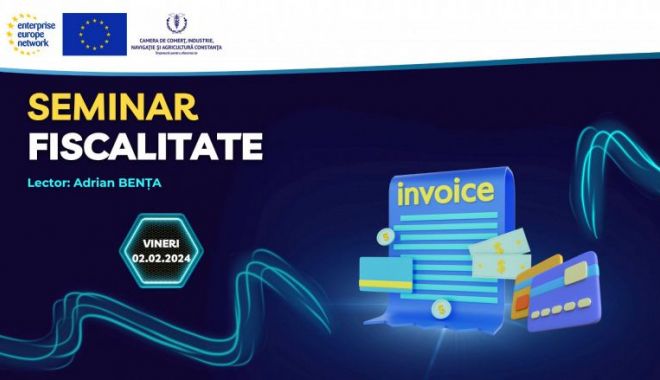 Seminar pe teme de fiscalitate susţinut de Adrian Benţa, la CCINA Constanţa