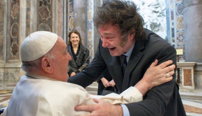 Preşedintele argentinian şi Papa Francisc, întâlnire istorică la Vatican - 1-1707729443.jpg