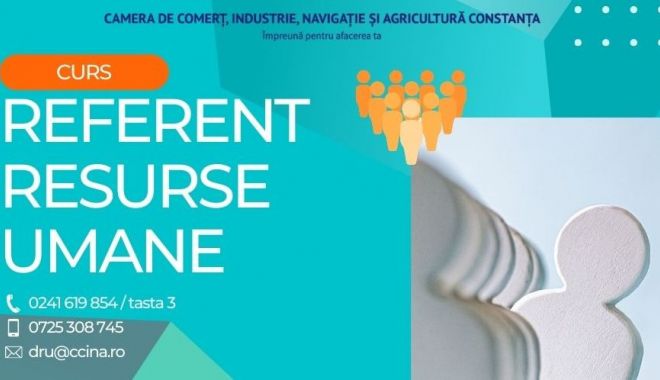 Curs cu specializarea „Referent resurse umane”, la CCINA Constanţa