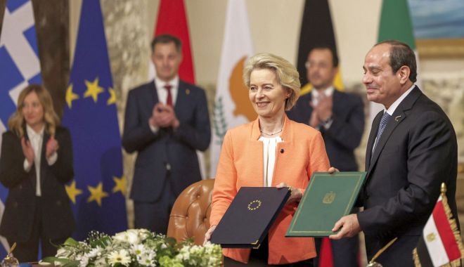 UE, parteneriat strategic cu Egiptul, în valoare de 7,4 miliarde de euro