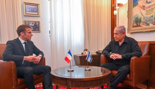 Macron îl atenţionează pe Netanyahu că transferul forţat de populaţie constituie o crimă de război - 1-1711356700.jpg