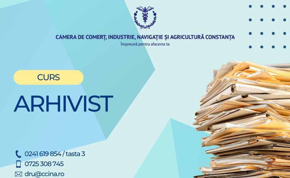 O nouă ediţie de curs cu specializarea arhivist, la CCINA Constanţa