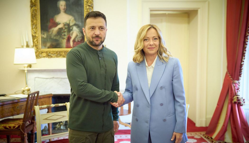 Întrevedere între Giorgia Meloni şi Volodimir Zelenski, în căutare de mai multe arme pentru Ucraina - 1-1725781229.jpg