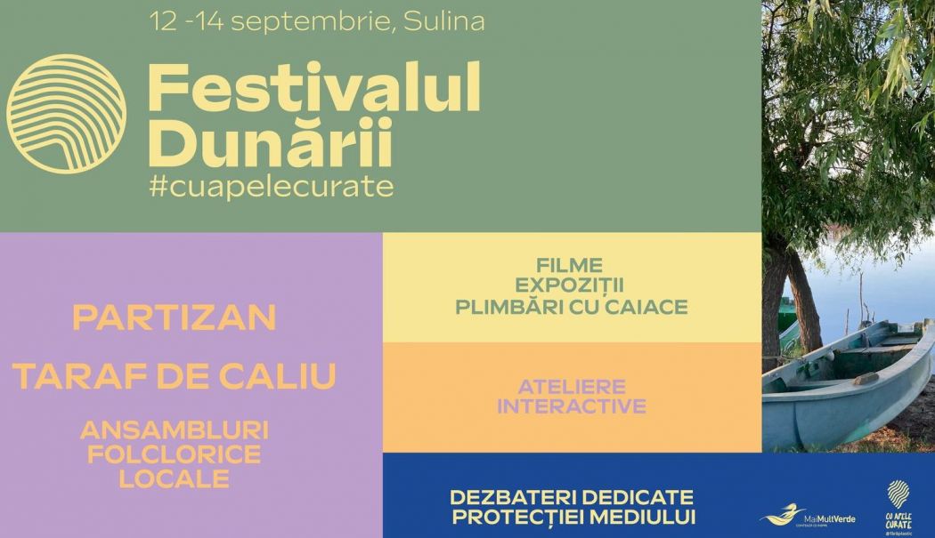 Excursii cu caiacul, spectacole şi ateliere de creaţie. Începe Festivalul Dunării, la Sulina