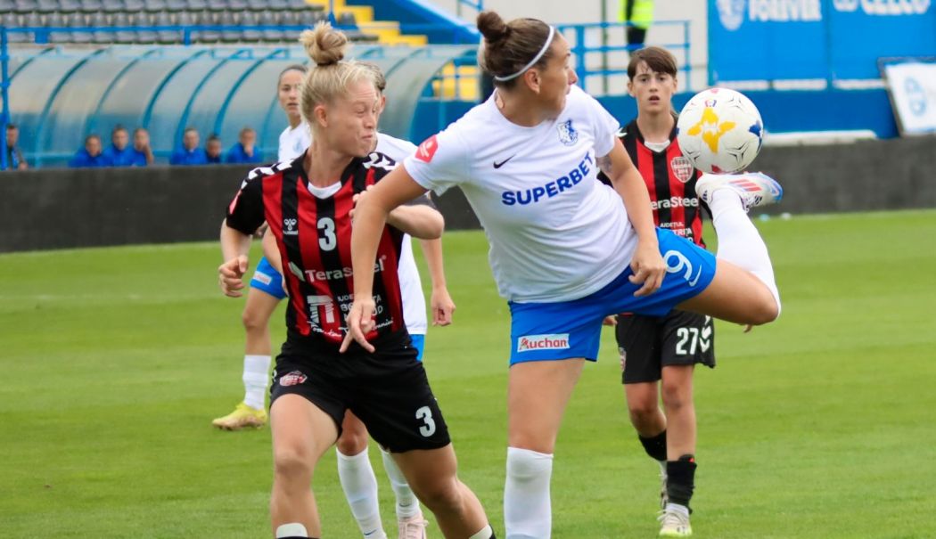Fotbal feminin: Farul a zdrobit Gloria Bistriţa în derby-ul etapei a patra a Superligii