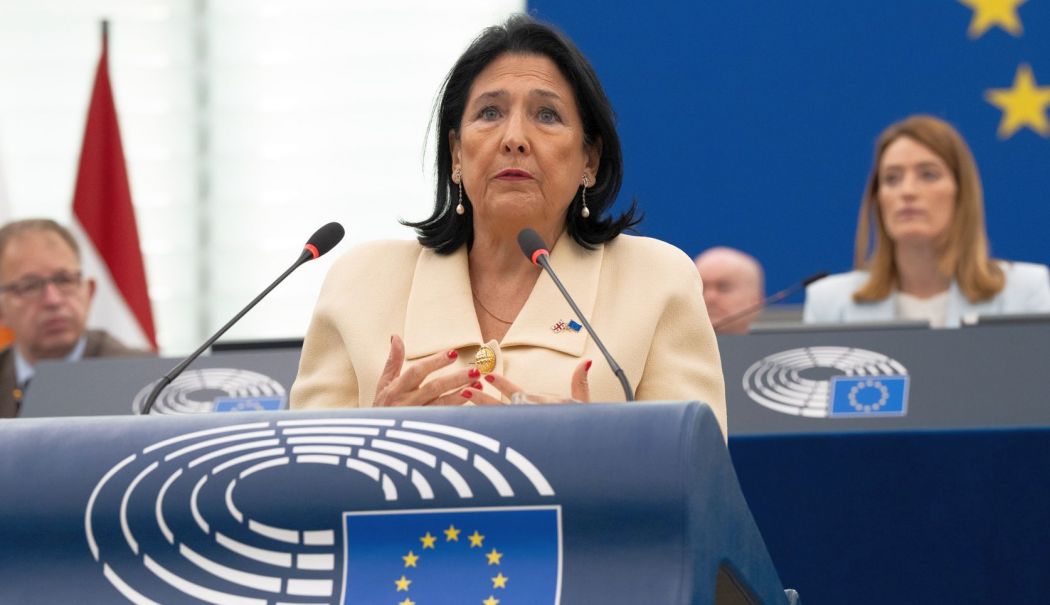 Criză politică în Georgia. Preşedinta Salome Zurabişvili critică reacţia lentă a Europei - 1-1734599049.jpg