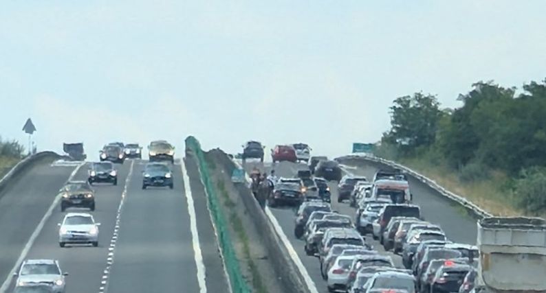 Trafic blocat pe Autostrada Soarelui! Un accident rutier a paralizat circulația