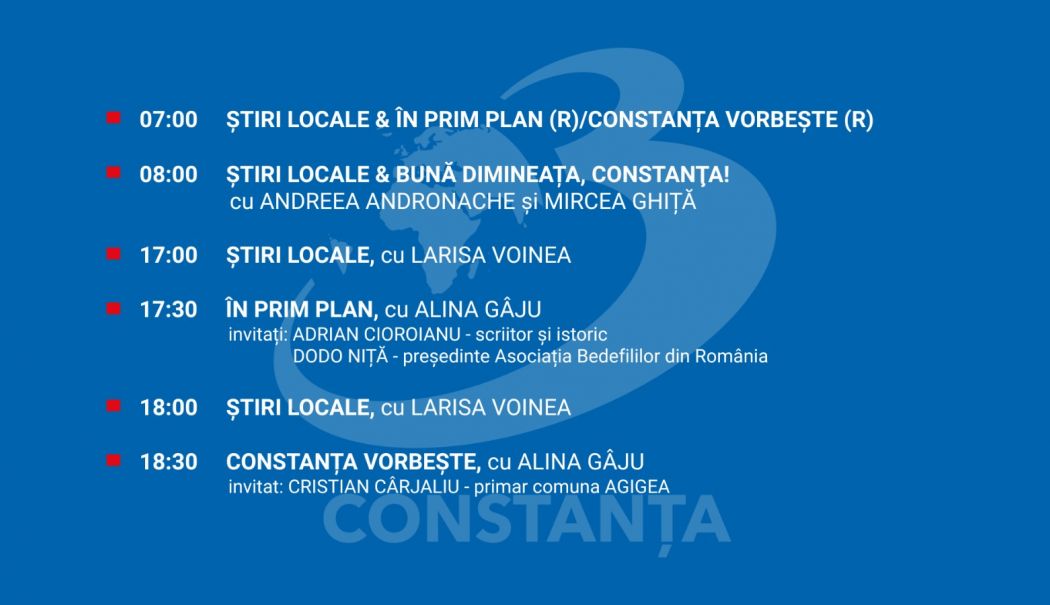 Programul zilei de miercuri, 22 octombrie, de la Antena 3 Constanța - 1-1761063902.jpg