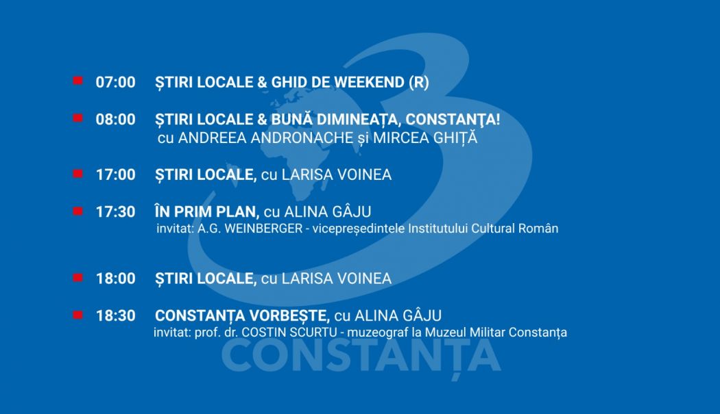 Programul zilei de vineri, 24 octombrie, de la Antena 3 Constanța - 1-1761236551.jpg