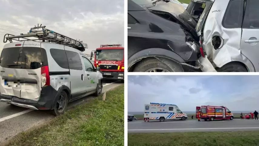 Accident cumplit între patru autoturisme. Șase persoane au ajuns la spital - 1-1763396751.jpg
