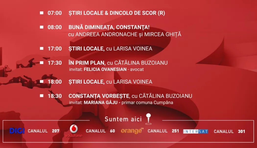 Programul zilei de marți, 16 decembrie, de la Antena 3 Constanța - 1-1765818385.webp