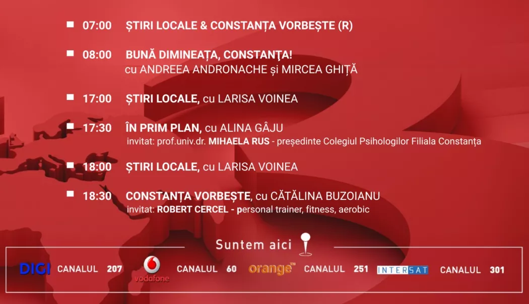 Programul zilei de miercuri, 24 decembrie, de la Antena 3 Constanța - 1-1766509818.webp
