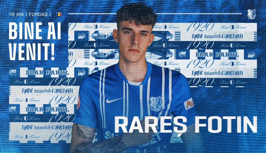 Fotbal: FC Farul l-a achiziționat pe tânărul fundaș Rareș Fotin, de la Gimnastic Manresa - 1-1768371433.webp