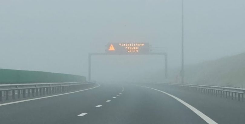 Infotrafic: Atenție, șoferi! Circulație în condiții de ceață pe autostrăzile A1, A2 și A3 - 1-1769408181.webp