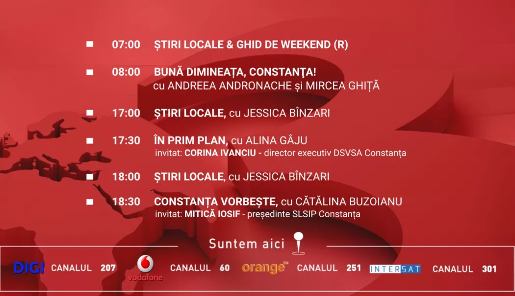 Programul zilei de vineri, 20 martie, de la Antena 3 Constanța - 1-1773939088.webp