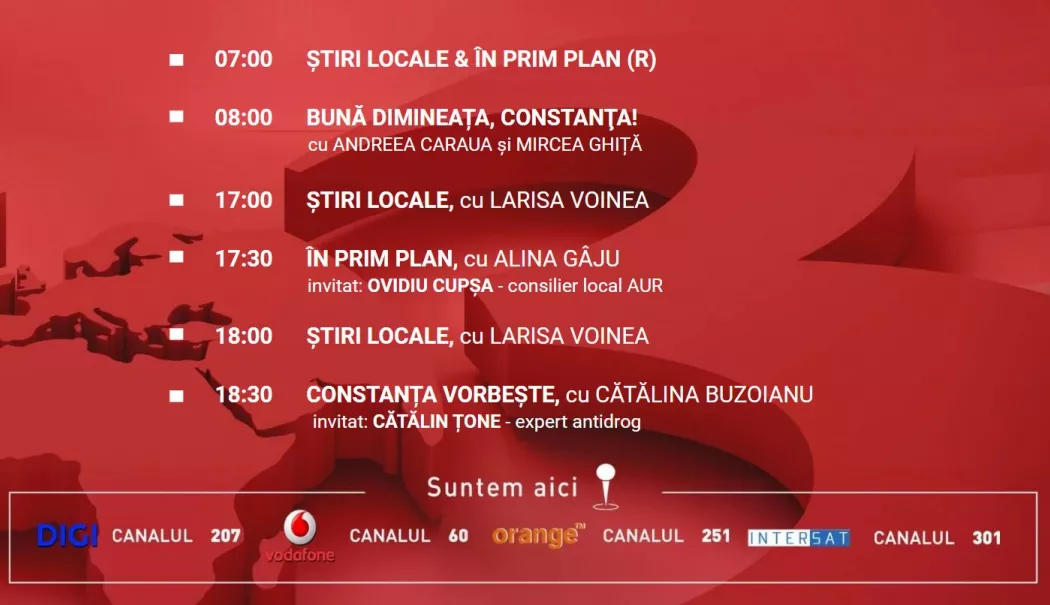 Programul zilei de miercuri, 25 martie, de la Antena 3 Constanța - 1-1774378625.webp