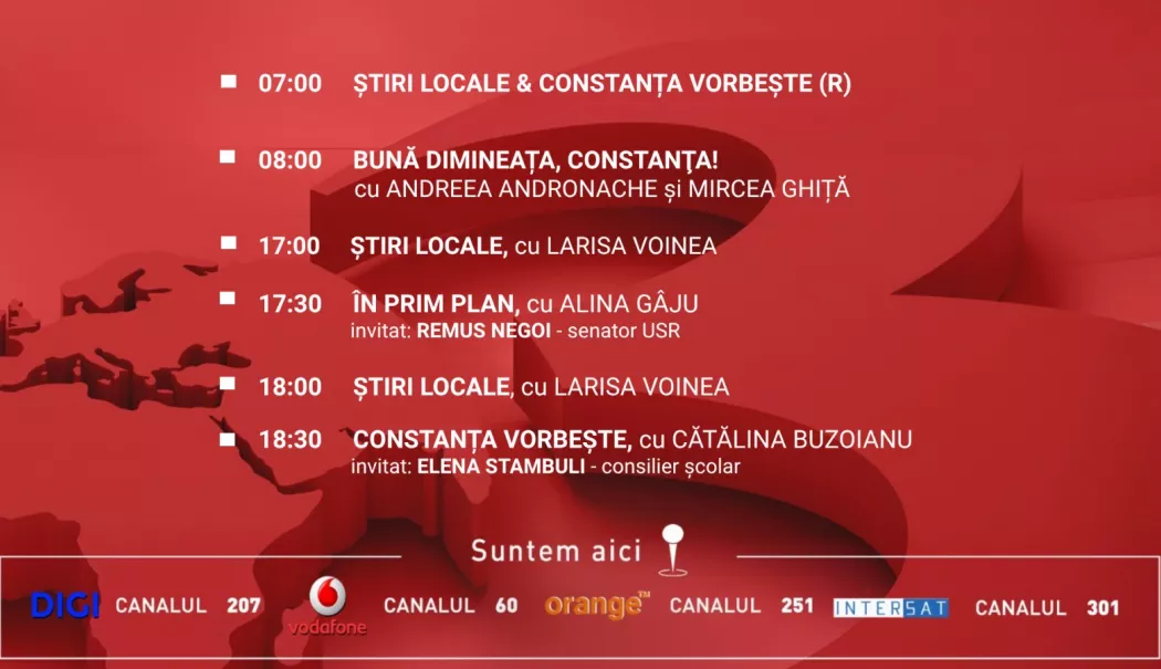 Programul zilei de miercuri, 8 aprilie, de la Antena 3 Constanța - 1-1775576654.webp