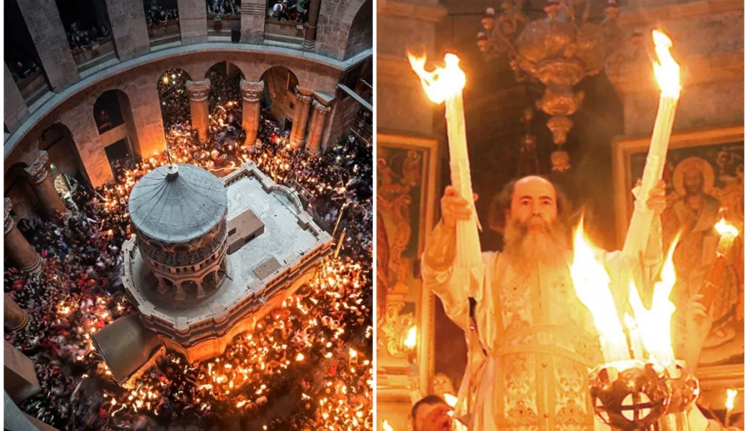 Miracolul Luminii Sfinte de la Ierusalim: flacăra Învierii a ajuns și în România