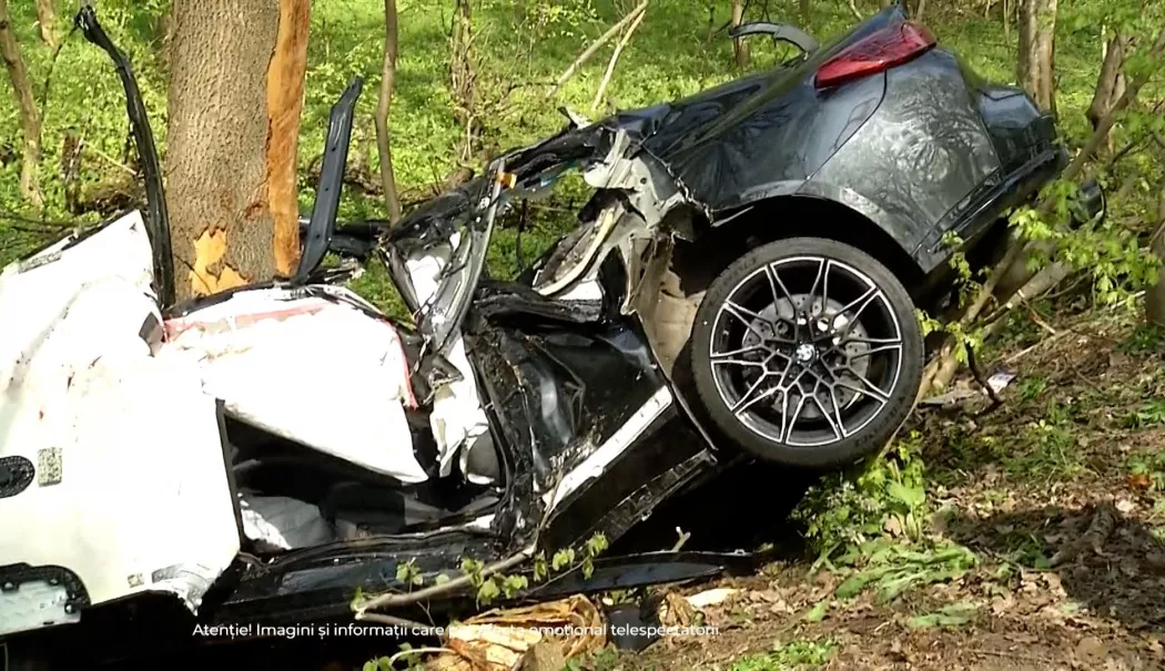 Moartea a venit cu 140 de km/h. Filmul accidentului în care Mihai şi David au murit - 1-1776094389.webp