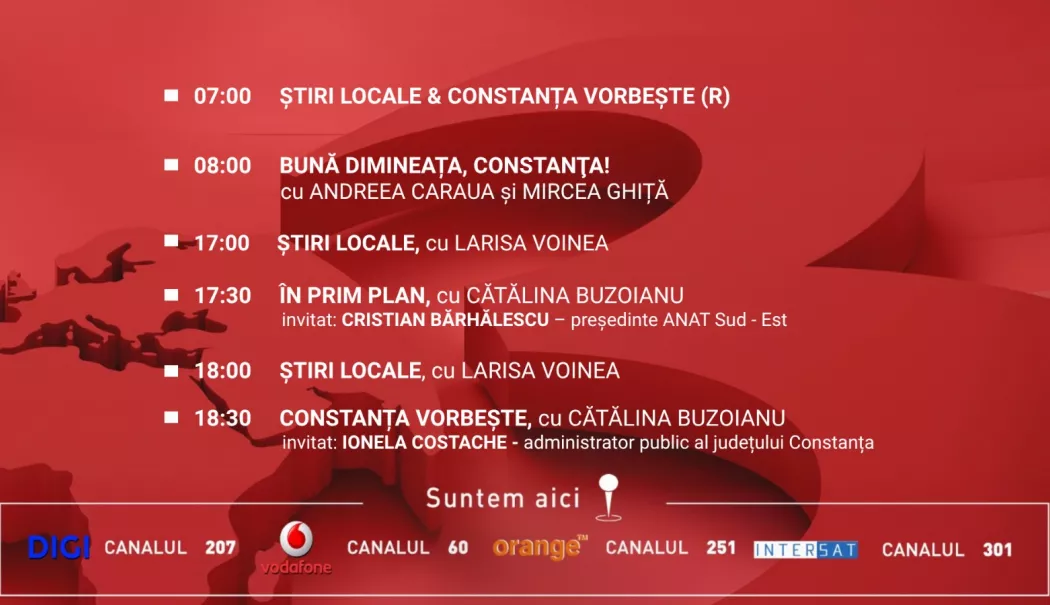 Programul zilei de miercuri, 15 aprilie, de la Antena 3 Constanța - 1-1776184822.webp