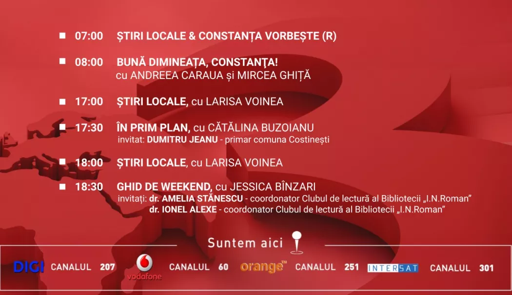 Programul zilei de joi, 16 aprilie, de la Antena 3 Constanța - 1-1776267397.webp