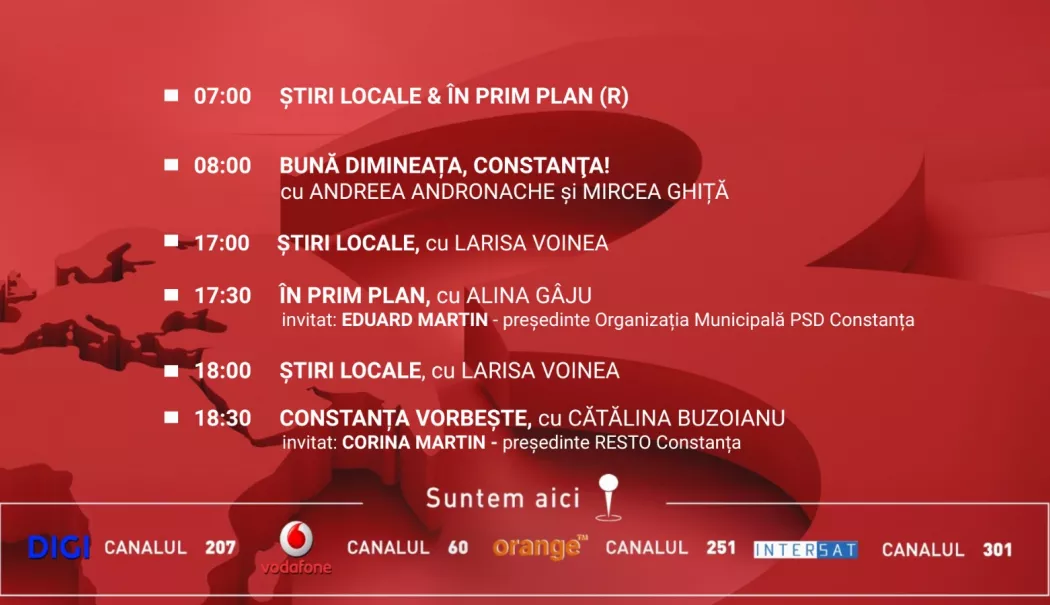 Programul zilei de miercuri, 29 aprilie, de la Antena 3 Constanța - 1-1777396413.webp